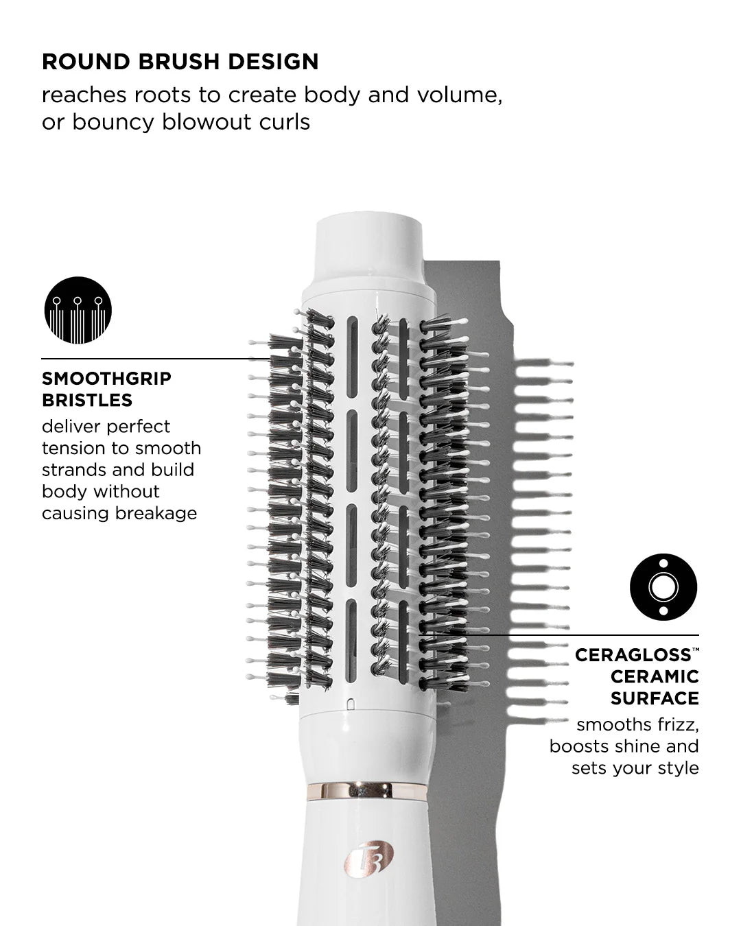 T3 Micro AireBrush Dryer Brush Satin Blush