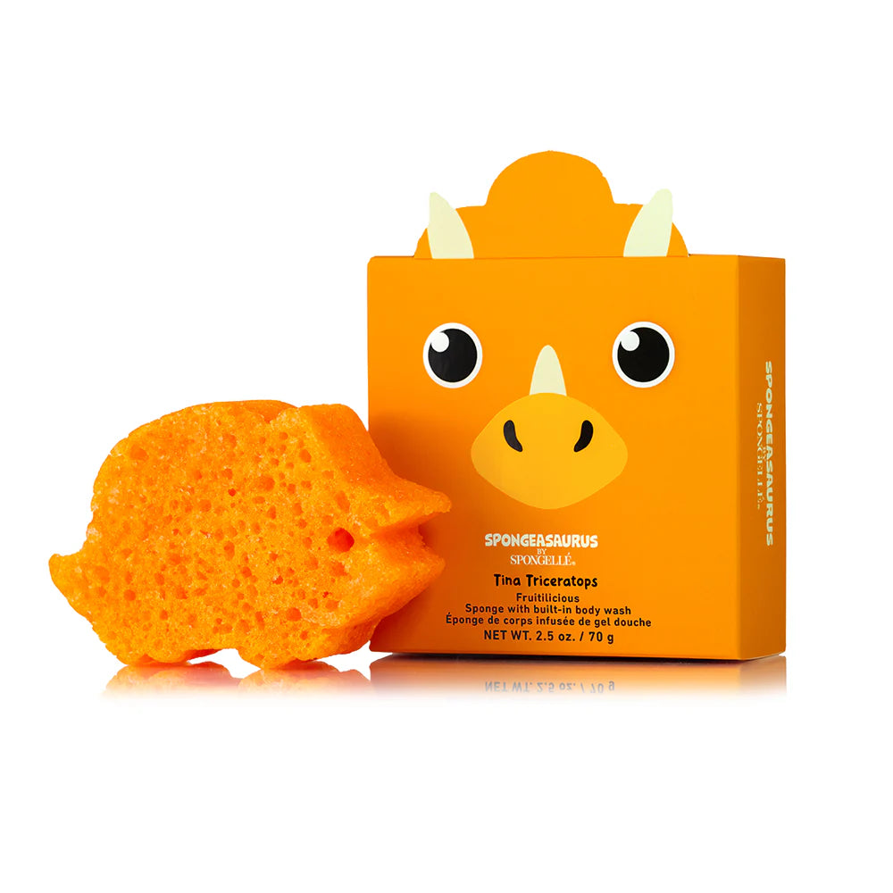 SPONGELLE SPONGE ANIMALS SPONGEASAURUS COLLECTION - TINA TRICERATOPS