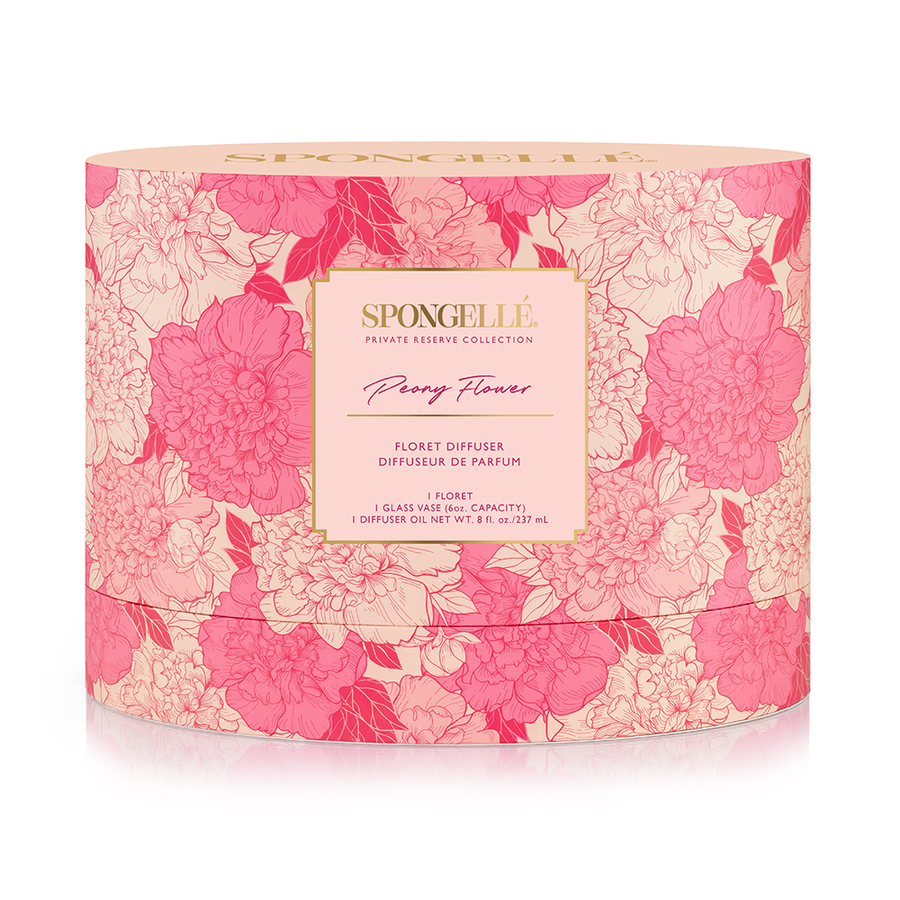 SPONGELLE FLORET DIFFUSER GIFT SET, PRIVATE RESERVE, PEONY FLOWER