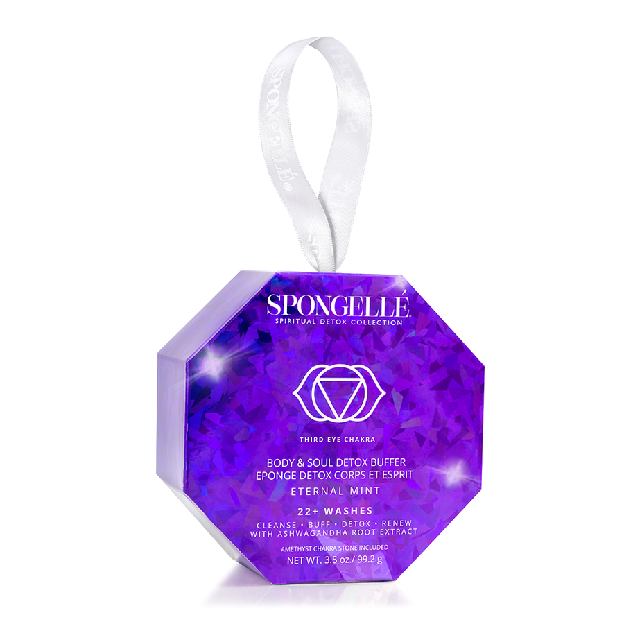 Spongelle Body Wash Infused Buffer, Spiritual Detox, ETERNAL MINT AMETHYST